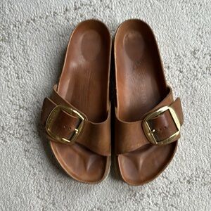 Birkenstock big buckle slides